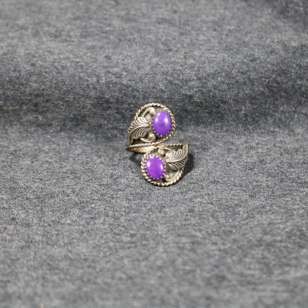Vintage native Navajo Keith James 925 Sterling Silver Ring